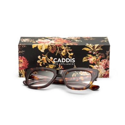 caddis | reading glasses | miklos gloss turtle ~ DC