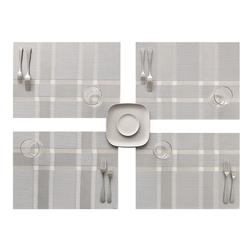 chilewich | placemat | interlace silver - DC