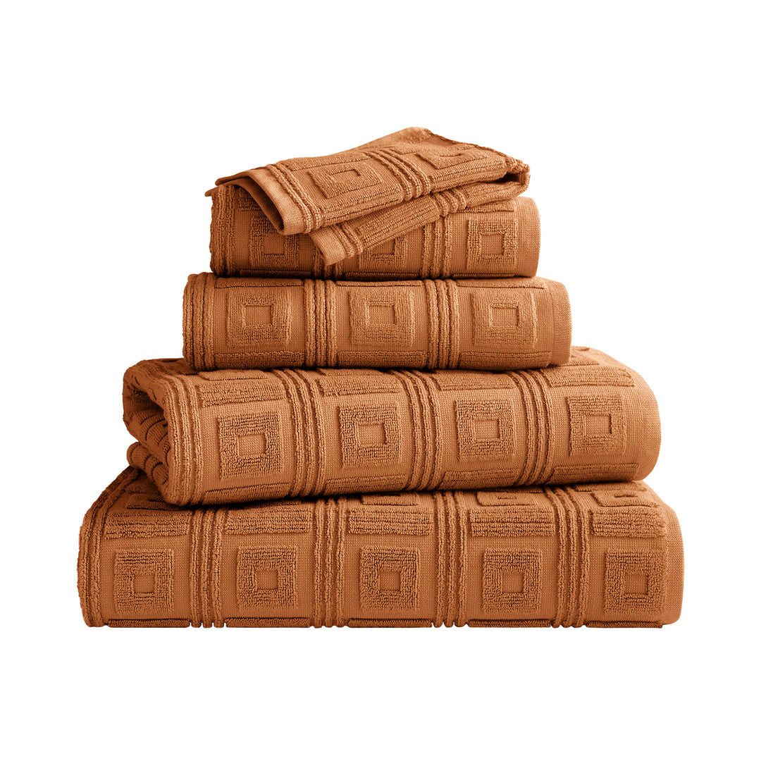 towel range terra cotta colored towels