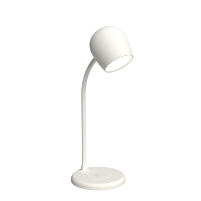 kreafunk | ellie table lamp with speaker + charger | white