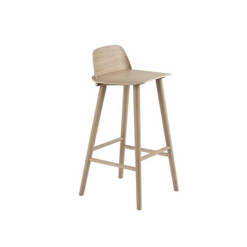 muuto | nerd bar stool | 75cm oak