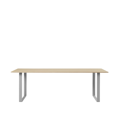 muuto | 70/70 table | oak veneer + grey leg | 225cm
