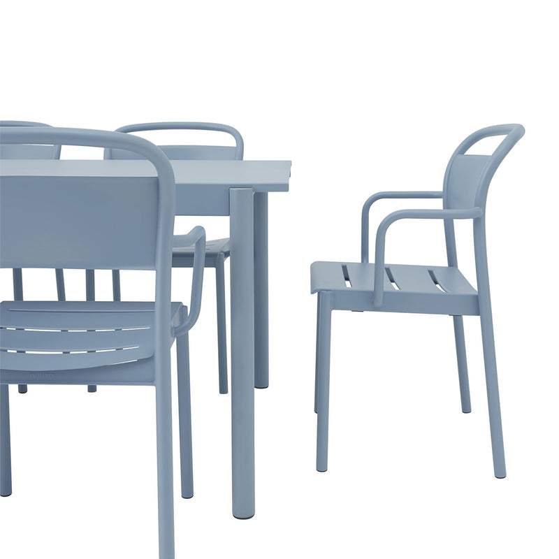 muuto | linear steel armchair | pale blue