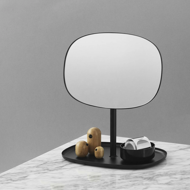 normann copenhagen | flip table mirror | black ~ DC