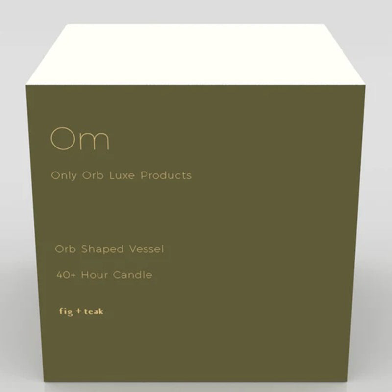 only orb | teak orb scented candle | om
