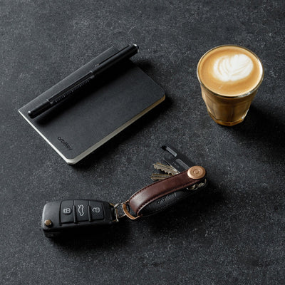 orbitkey | key organiser gift set | espresso brown leather + multi-tool - DC
