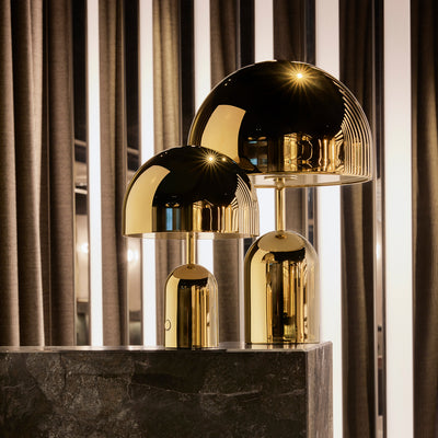 tom dixon | bell table lamp | gold