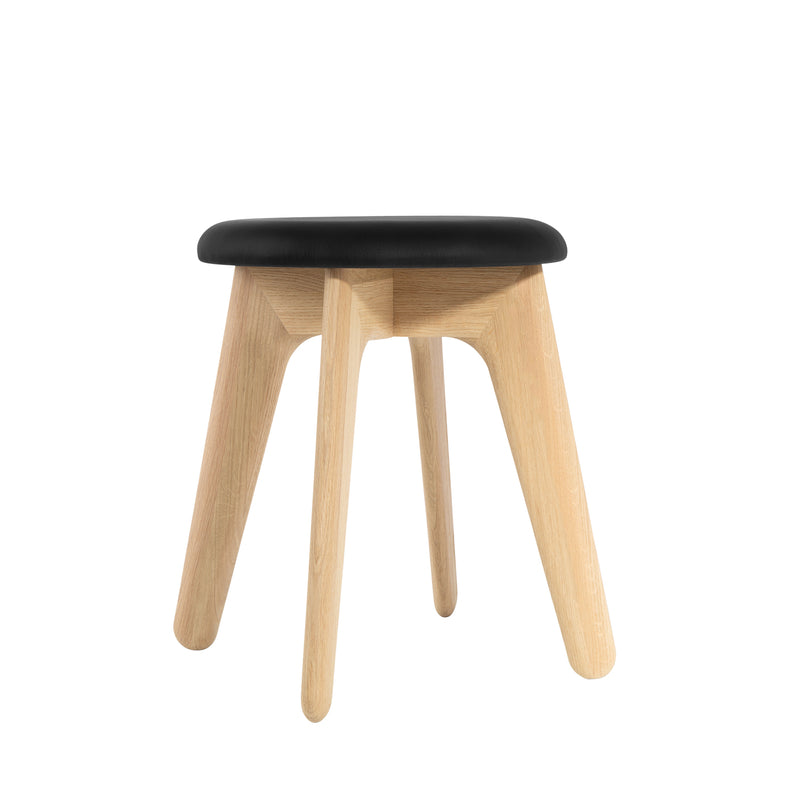 tom dixon | slab stool | natural oak + leather