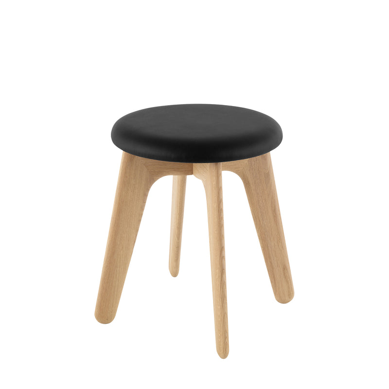 tom dixon | slab stool | natural oak + leather
