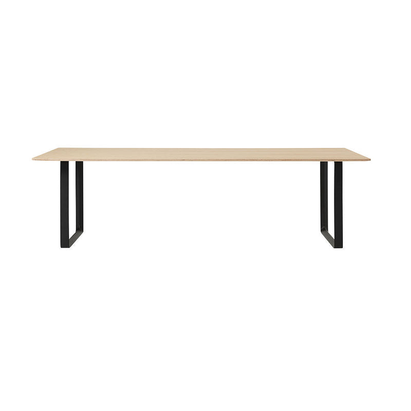 muuto | 70/70 table | oak veneer + black leg | 225cm