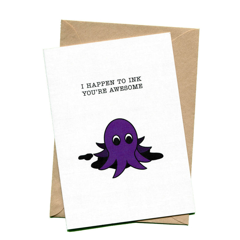 things by bean | greeting card | i happen to ink you&