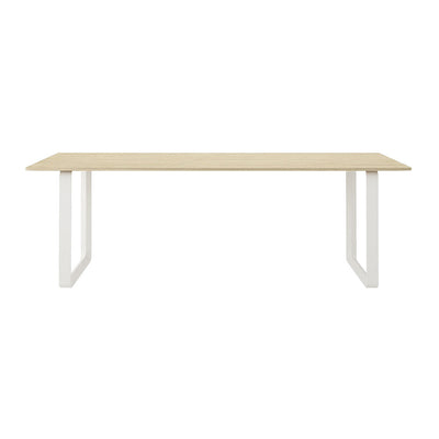 muuto | 70/70 table | oak veneer + white leg | 225cm