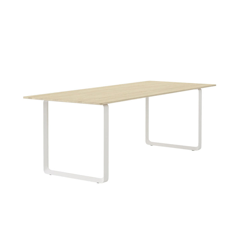muuto | 70/70 table | oak veneer + white leg | 225cm