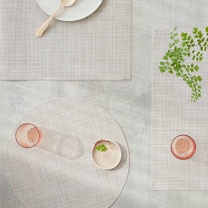 chilewich | placemat round  | basketweave natural