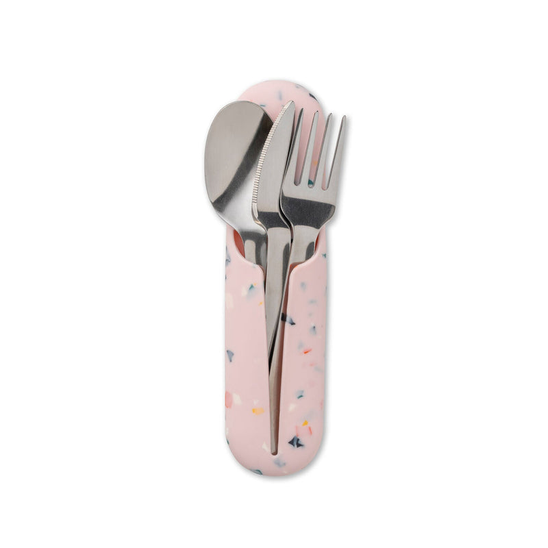 porter | stainless steel utensil set | terrazzo blush - LC