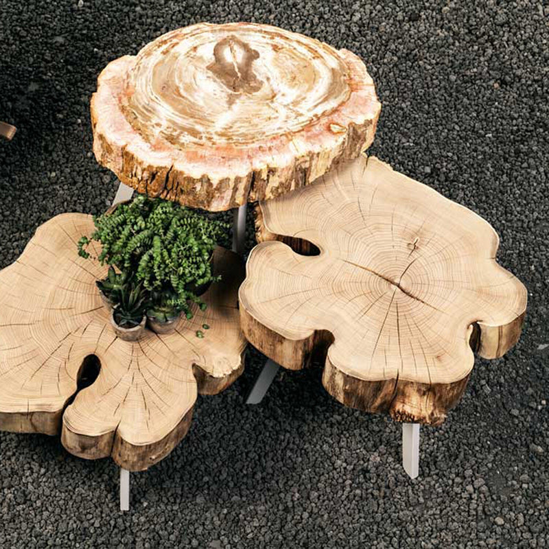 janua | bc 05 stomp outdoor table | 30-40cm | raw acacia