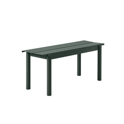 muuto | linear steel bench | dark green 110cm