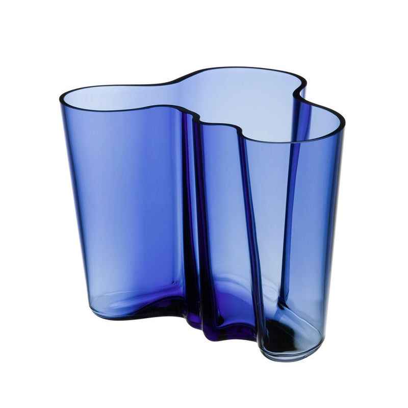 iittala | aalto savoy vase | ultramarine  blue 16cm - DC