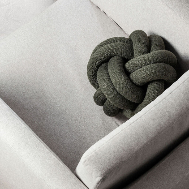 design house stockholm | knot cushion | forest green