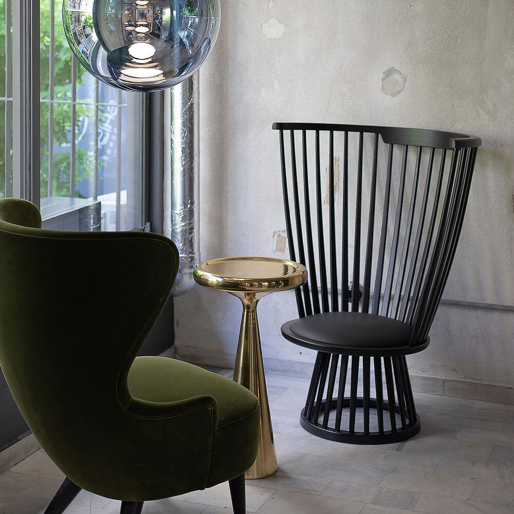 tom dixon | wingback micro chair | kvadrat gentle 2 | black 0193