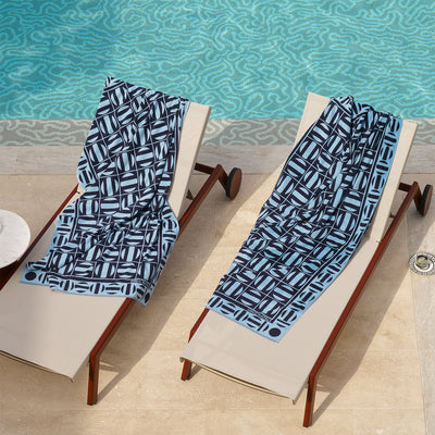 greg natale | sorrento beach towel | blue - 3DC