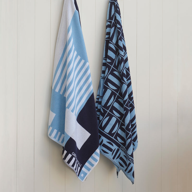 greg natale | sorrento beach towel | blue - 3DC