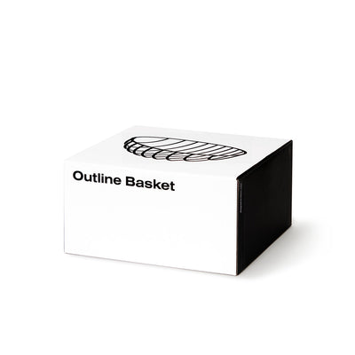 areaware | outline basket | large | black