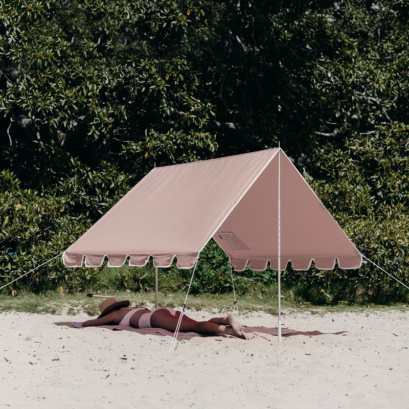 basil bangs | beach tent | nudie