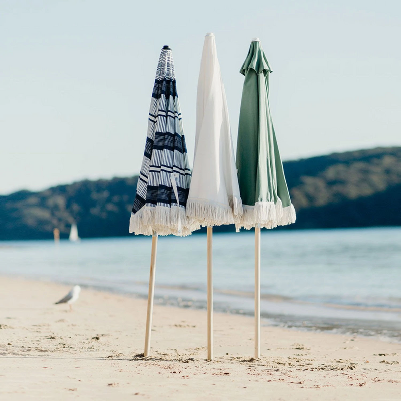 basil bangs | premium beach umbrella | sage