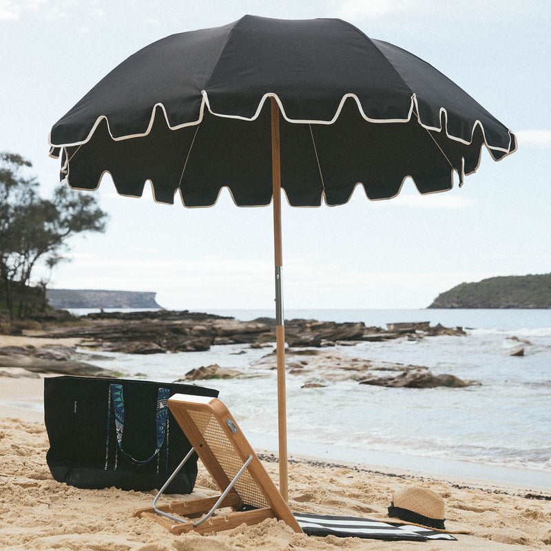 basil bangs | the weekend beach umbrella | black