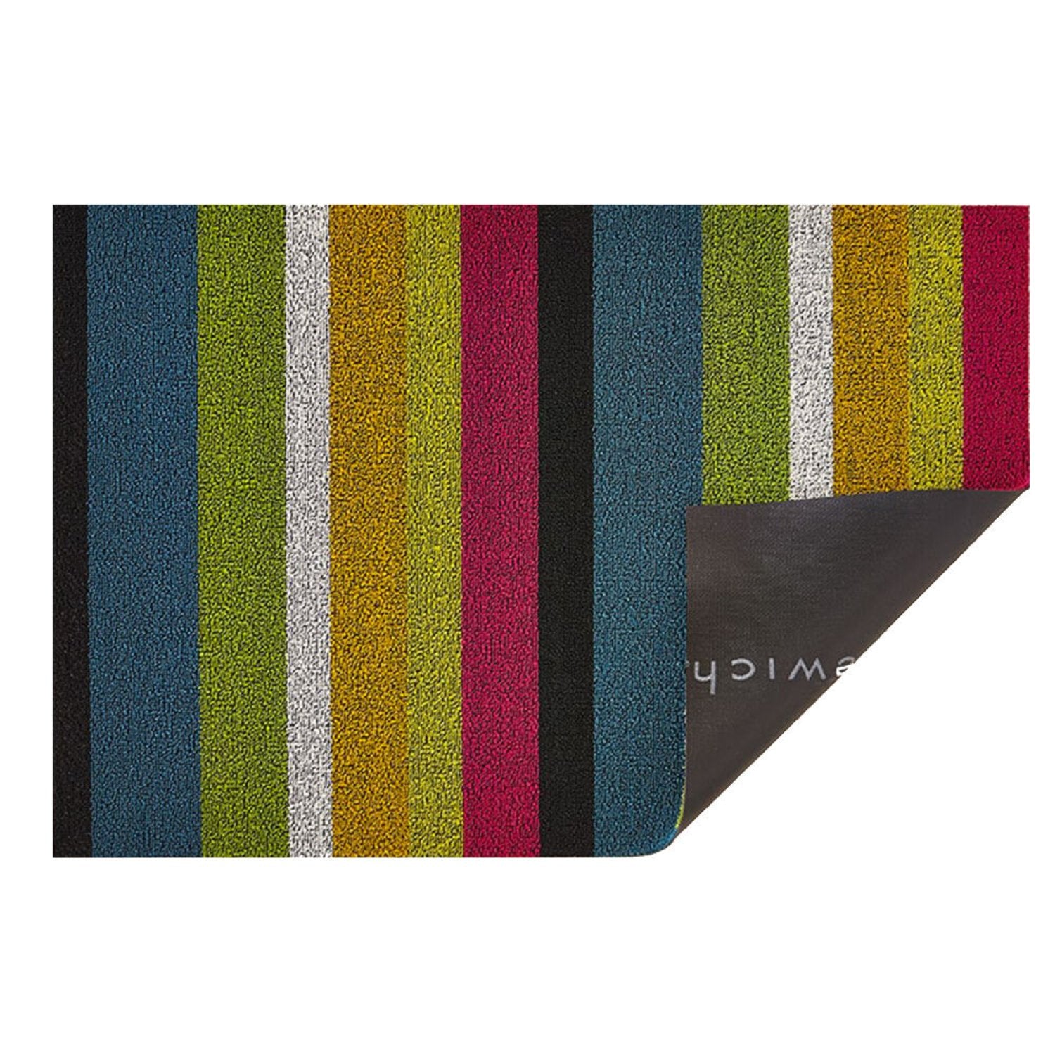 chilewich large doormat 61x91cm (24x36") bold stripe multi top3