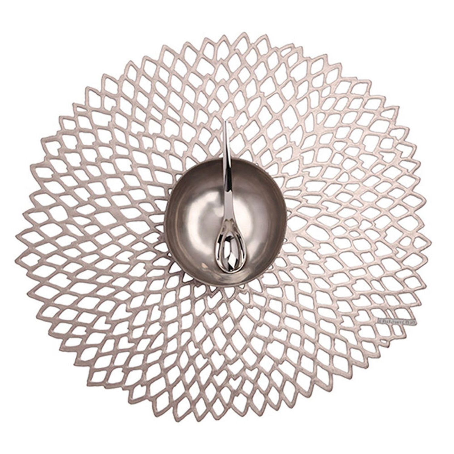chilewich placemat round dahlia gunmetal top3 by design