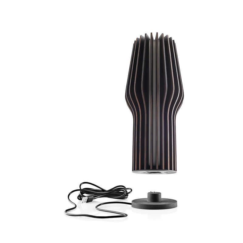 eva solo | radiant portable table lamp | smoked oak