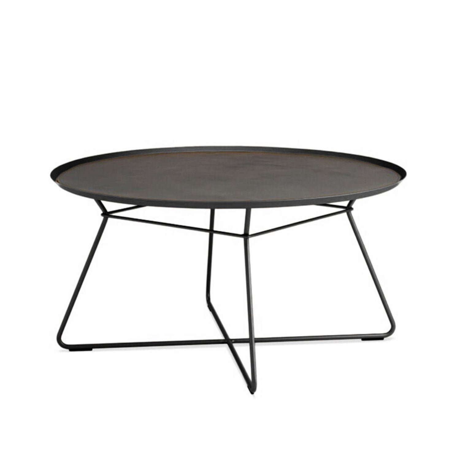 freifrau leya coffee table with leather inlay extra large ebony (b