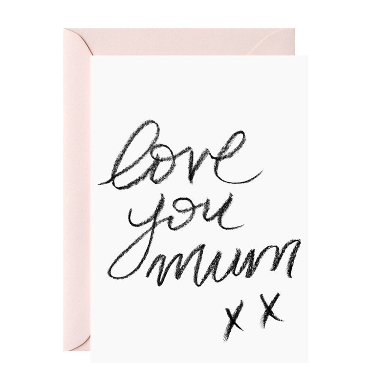 galina dixon | greeting card | love you mum xx