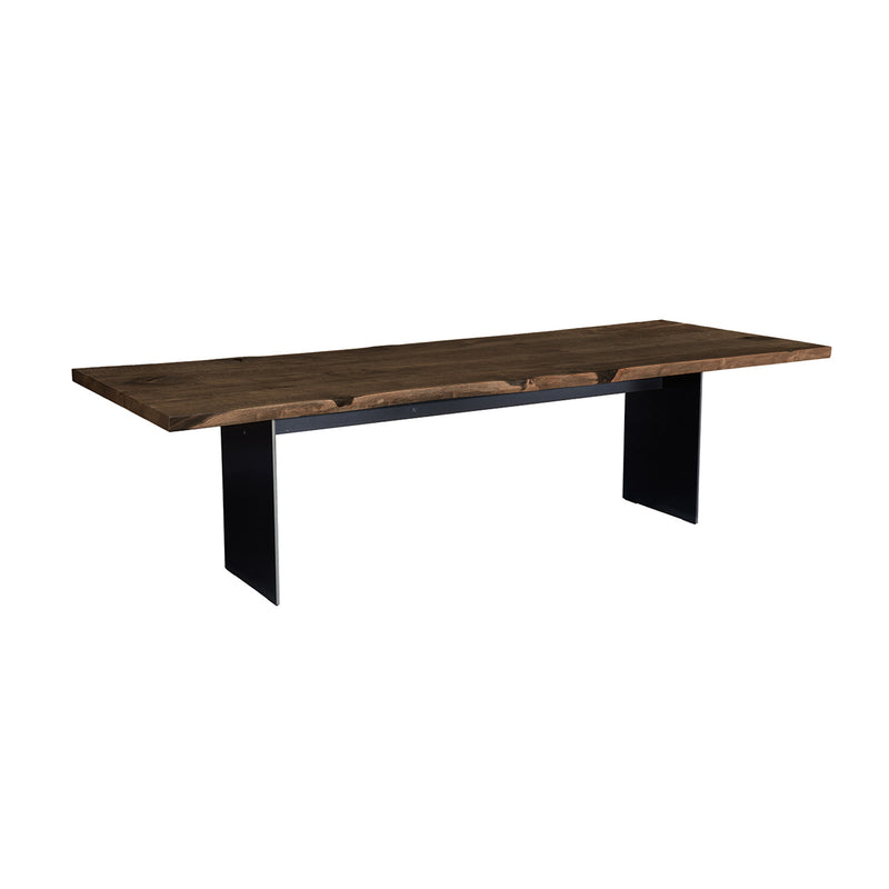 janua | sk 04 komposit table | charburned washed oak bronze shade + black base