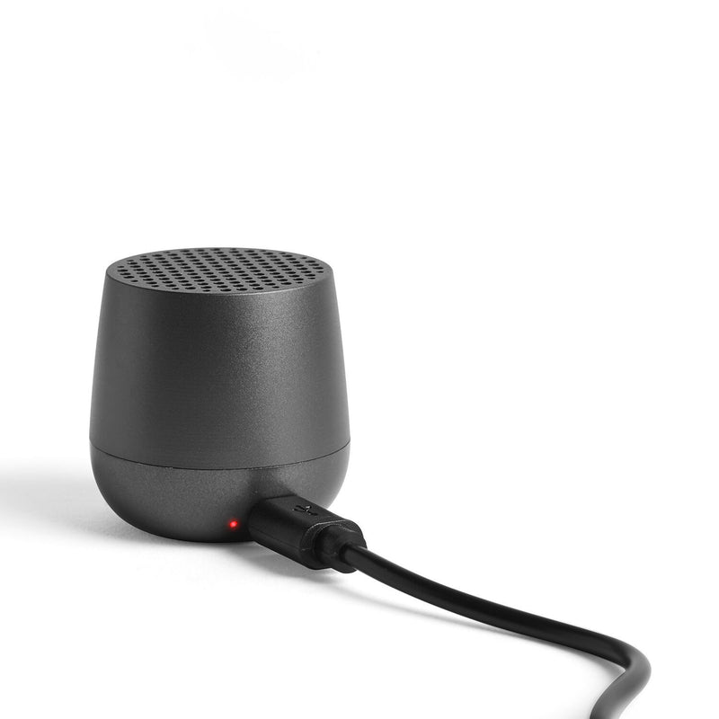 lexon | mino+ bluetooth speaker wireless charge | gunmetal