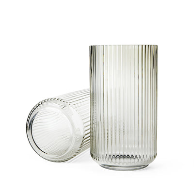 lyngby | mouth blown glass vase 31cm | smoke - LC