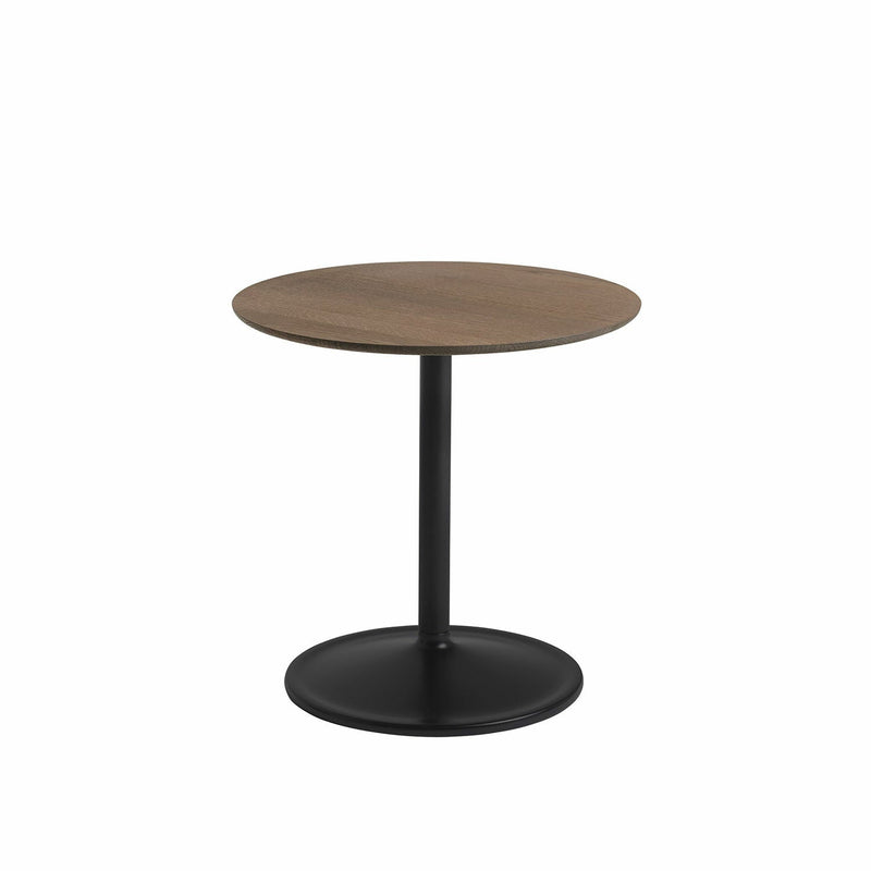 muuto | soft side table 48x48cm | solid smoked oak + black