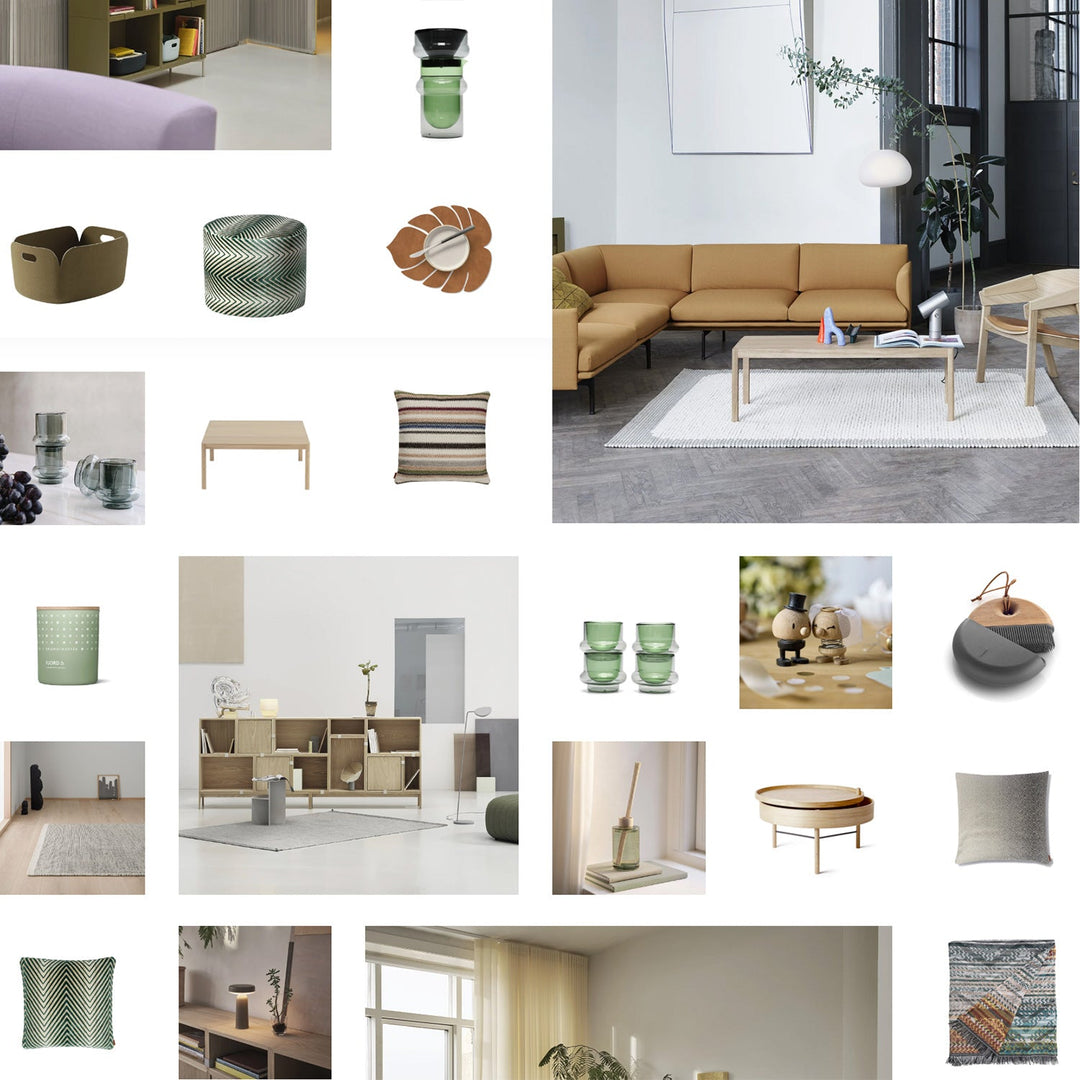 Inspiration |  oak + brown-green tones