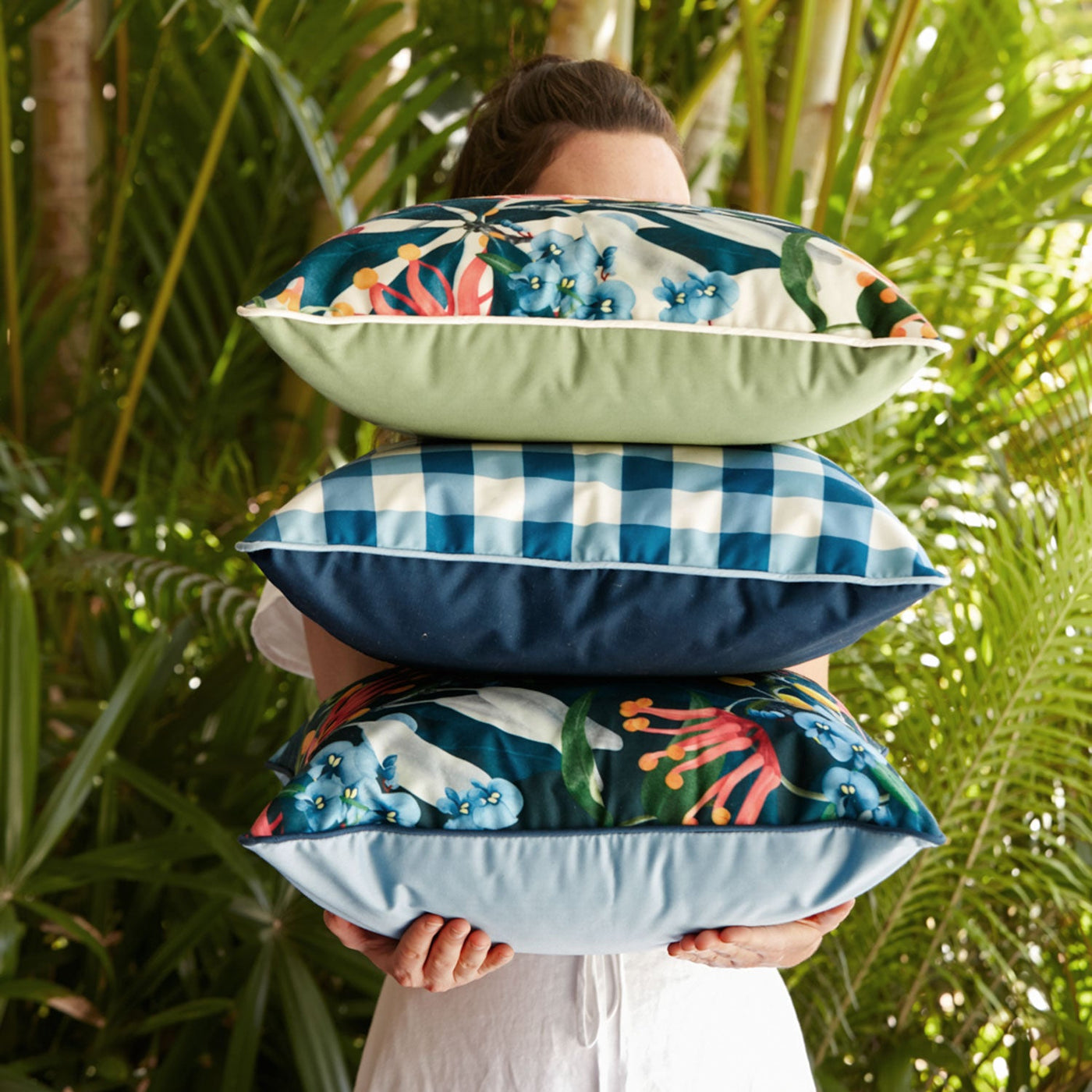 collection | basil bangs outdoor cushions