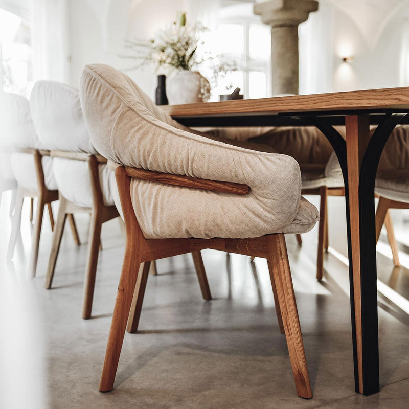 freifrau | marie armchair | maple 202 + wooden frame