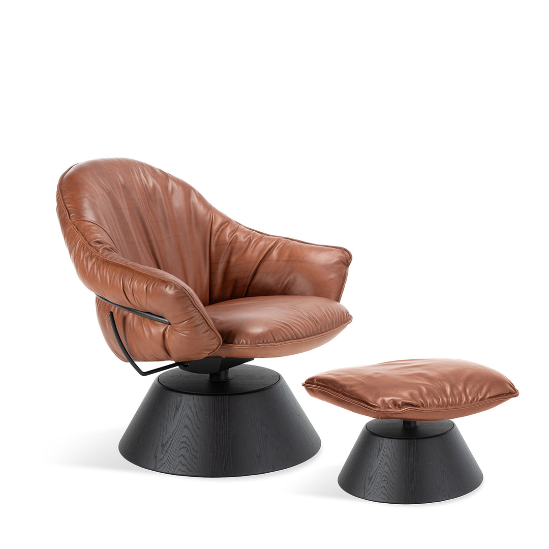 freifrau | marie lounge chair low | cone frame | adora kandis leather