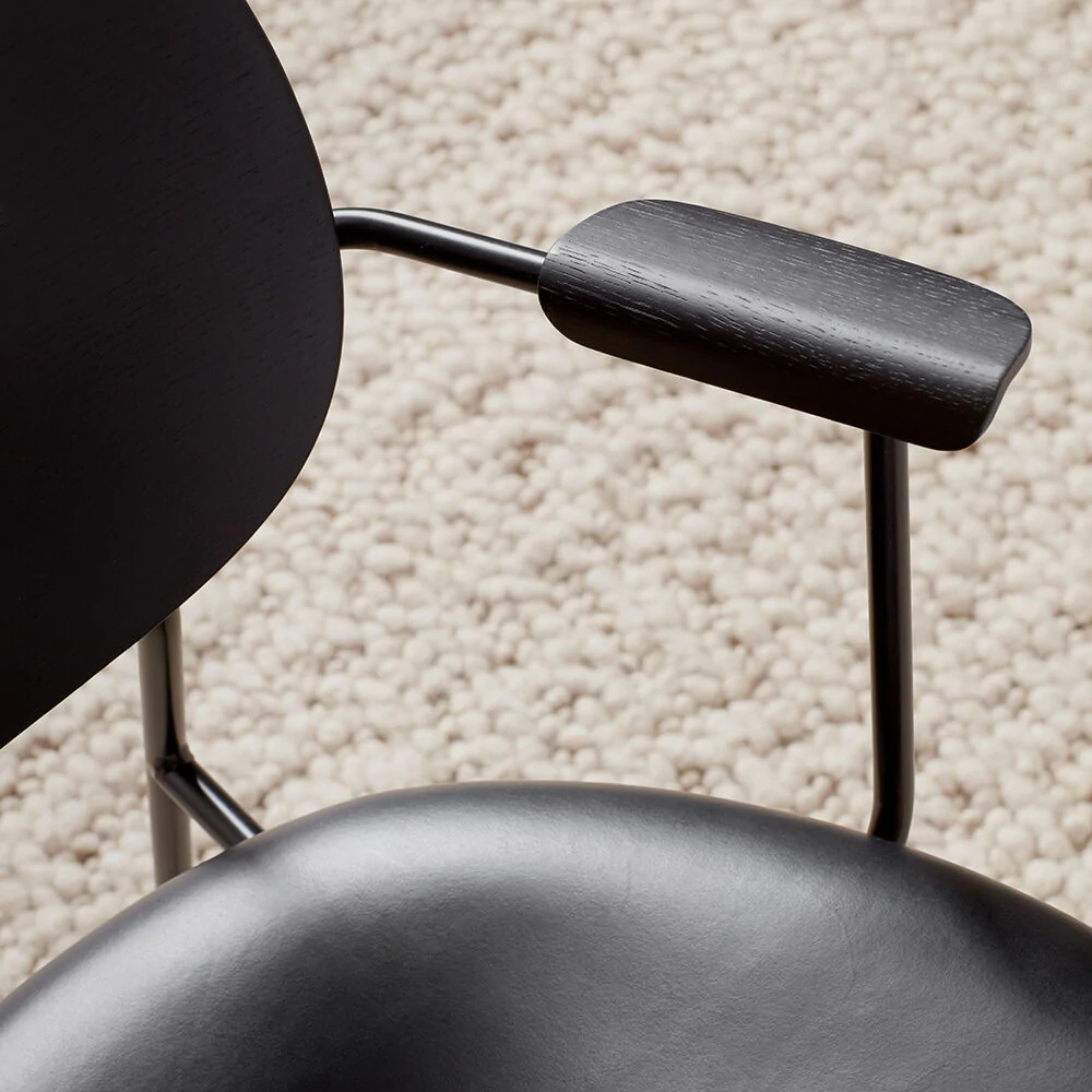 audo copenhagen (menu) | co lounge chair | black oak + leather