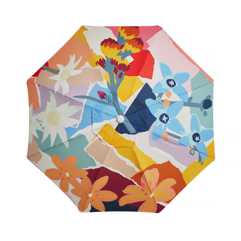 basil bangs | premium beach umbrella | wildflowers 21 - LC