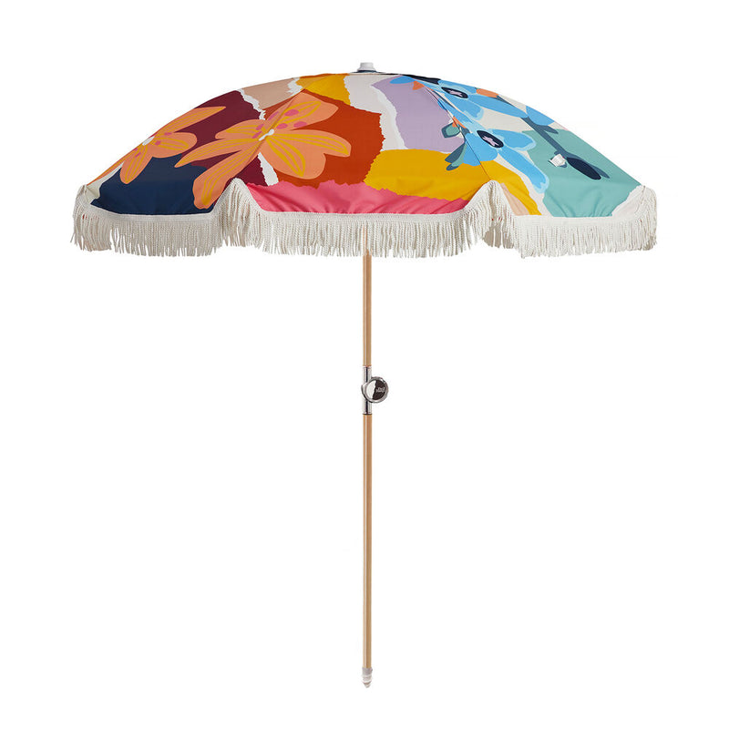 basil bangs | premium beach umbrella | wildflowers 21 - LC