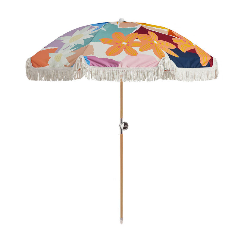 basil bangs | premium beach umbrella | wildflowers 21 - LC