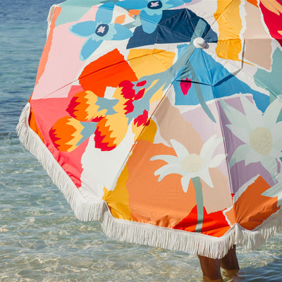 basil bangs | premium beach umbrella | wildflowers 21 - LC