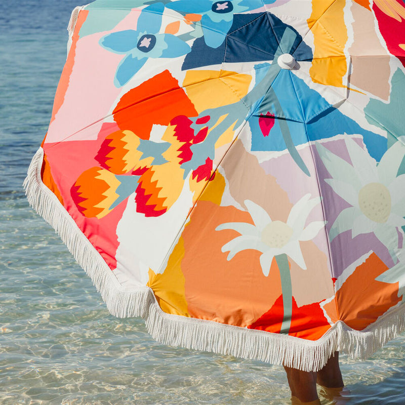 basil bangs | premium beach umbrella | wildflowers 21 - LC