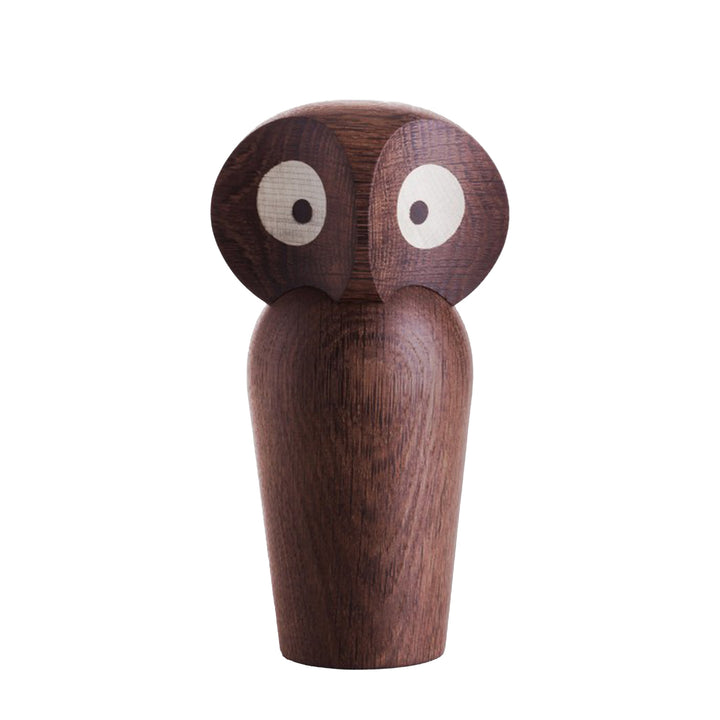 architectmade | wooden owl | large smoked oak